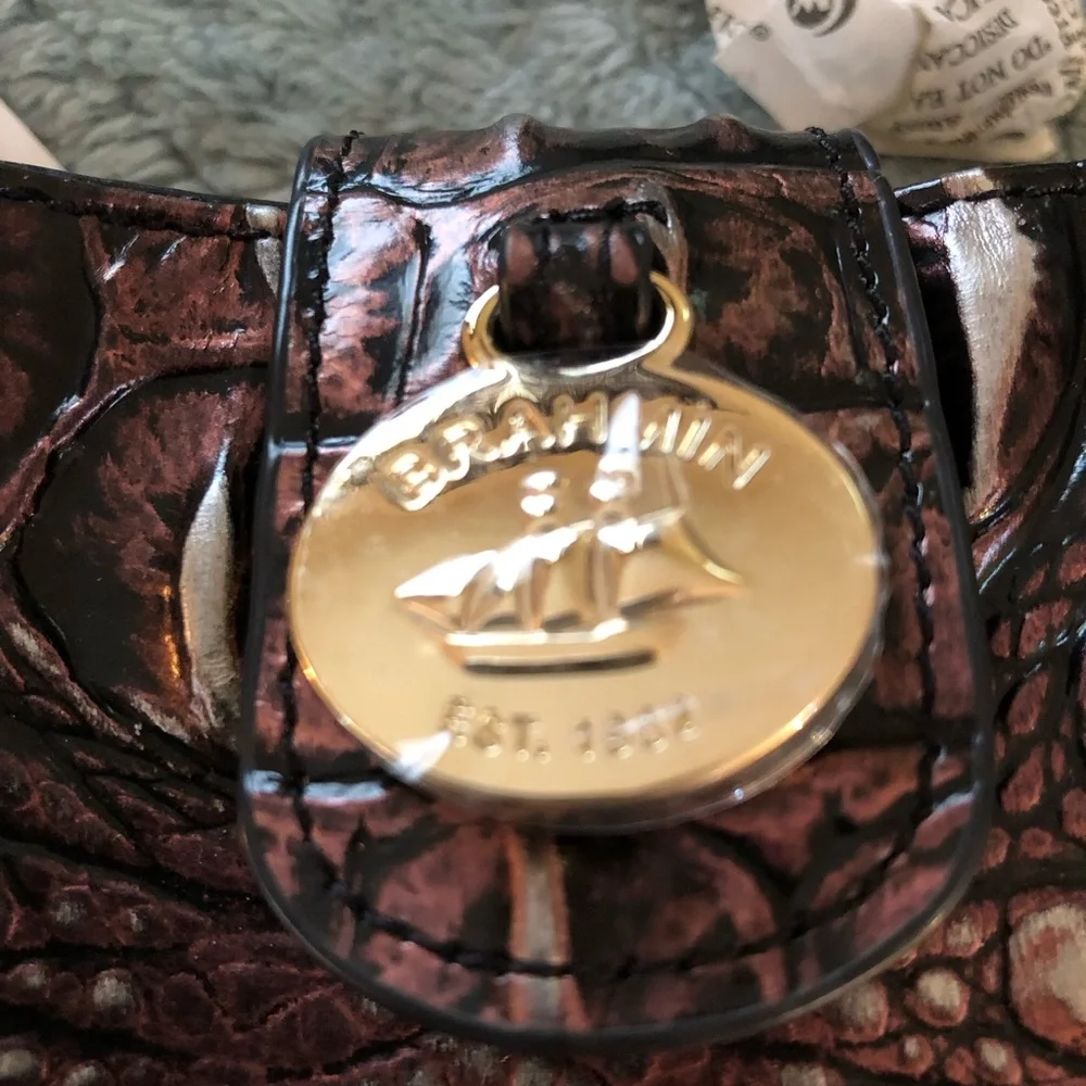 Brahmin Marley Plum Melbourne Crossbody Bag - NEW - Picture 4 of 7